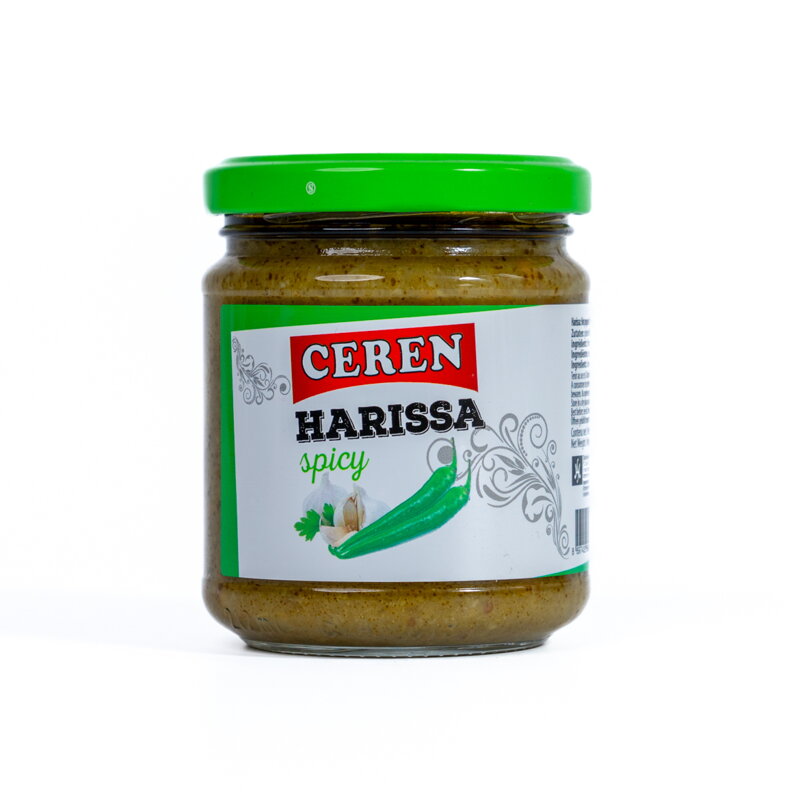 Csípős paprikaszósz Harissa zöld 190g